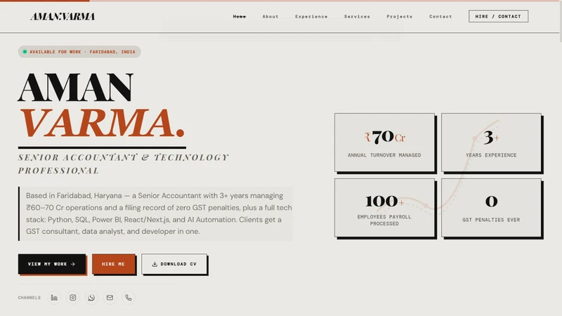 Aman Varma Portfolio